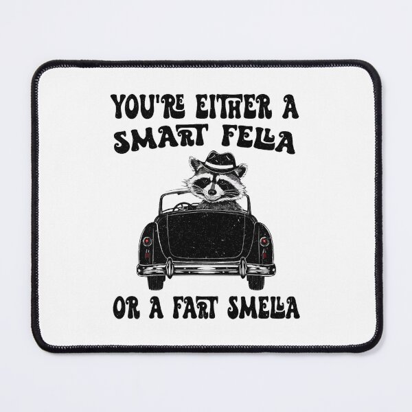 Item preview, You're Either A Smart Fella Or A Fart Smella Raccoon designed and sold by LoveMingle.