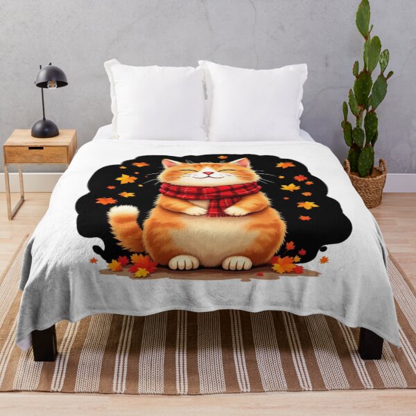 Item preview, Fall Season Cute Cat - Autumn Vibes designed and sold by thebest-2studio.
