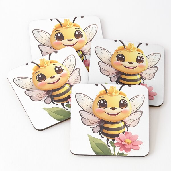 Item preview, Cheerful Bumblebee with a Flower designed and sold by FluffyPeels.