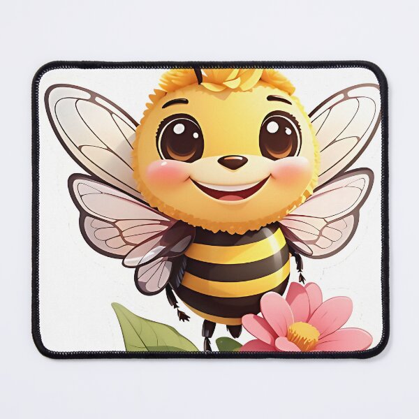Item preview, Cheerful Bumblebee with a Flower designed and sold by FluffyPeels.