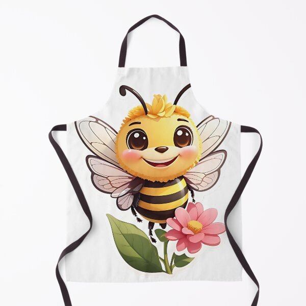 Item preview, Cheerful Bumblebee with a Flower designed and sold by FluffyPeels.