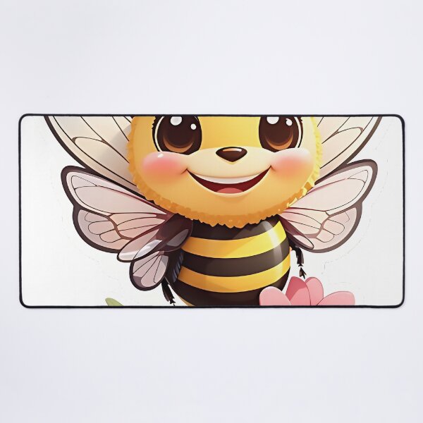 Item preview, Cheerful Bumblebee with a Flower designed and sold by FluffyPeels.