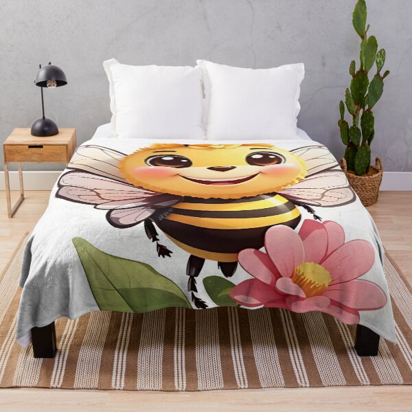 Item preview, Cheerful Bumblebee with a Flower designed and sold by FluffyPeels.