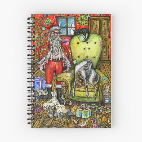 Item preview, Santas Little Helper - Whippet Christmas designed and sold by AlmostAnAngel66.