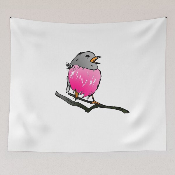 Item preview, Pink Robin Australian cute bird lover Ornithologist bird watching designed and sold by Artstastic.