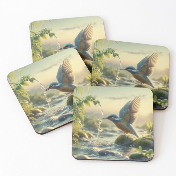 Item preview, Serene Waters: A Bird's Refreshing Drink designed and sold by choder61.