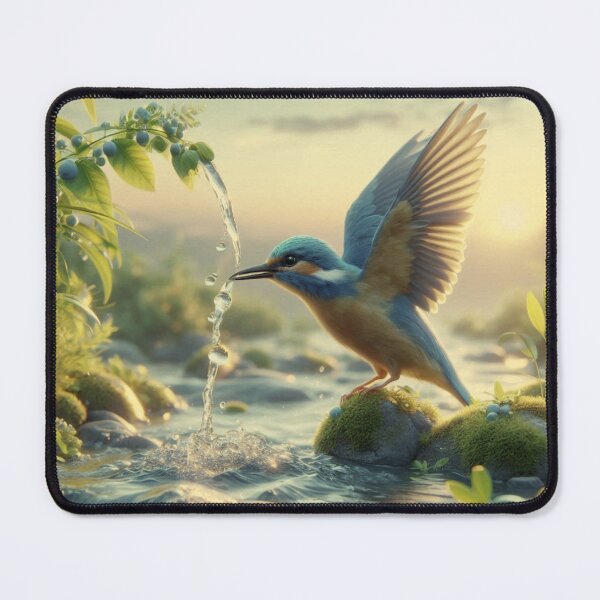 Item preview, Serene Waters: A Bird's Refreshing Drink designed and sold by choder61.