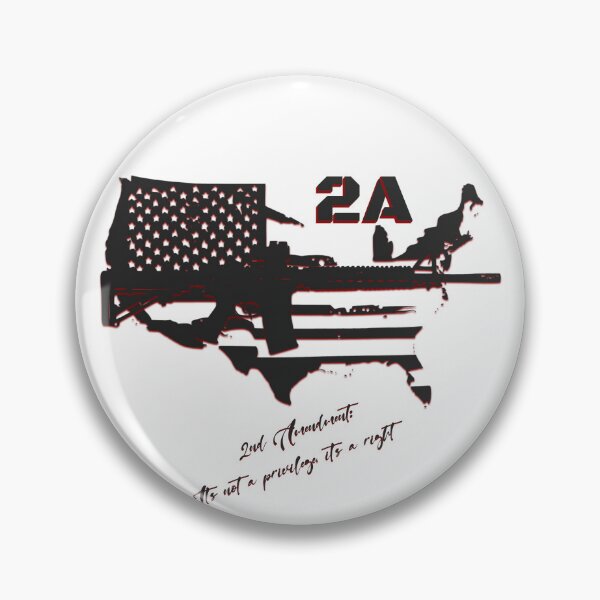 Item preview, 2nd Amendment - It's not a privilege, it's a right! (Black & Red) designed and sold by InkdGraphix.