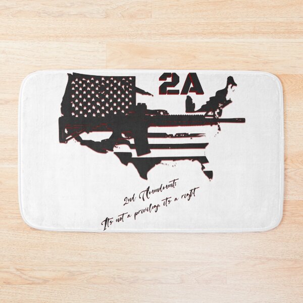 Item preview, 2nd Amendment - It's not a privilege, it's a right! (Black & Red) designed and sold by InkdGraphix.