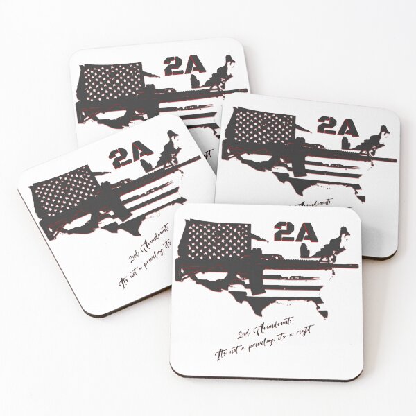 Item preview, 2nd Amendment - It's not a privilege, it's a right! (Black & Red) designed and sold by InkdGraphix.