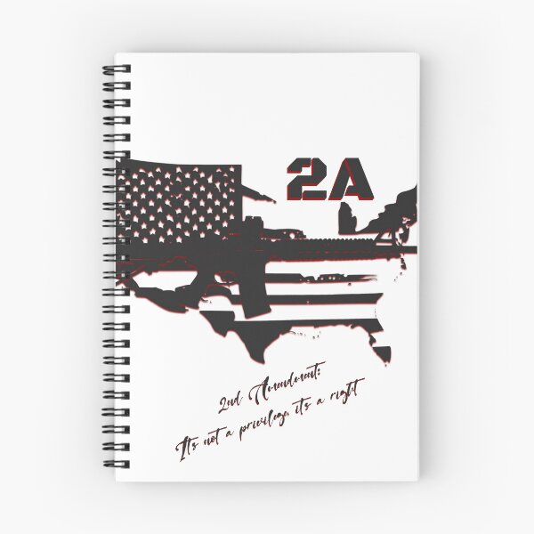 Item preview, 2nd Amendment - It's not a privilege, it's a right! (Black & Red) designed and sold by InkdGraphix.