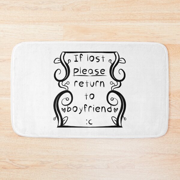 Item preview, If lost please return to boyfriend designed and sold by Vettin-Arts.