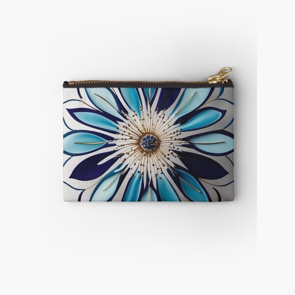 Artikelvorschau, Blaues abstraktes Blumenmandala entworfen und verkauft von lepetitgekko.