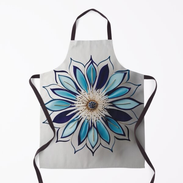 Artikelvorschau, Blaues abstraktes Blumenmandala entworfen und verkauft von lepetitgekko.