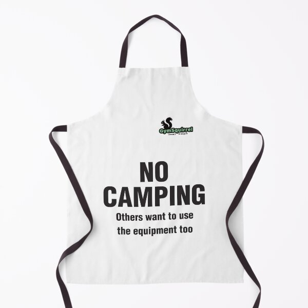 Item preview, Gym Squirrel No Camping black lettering (white also available) designed and sold by DJVYEATES.