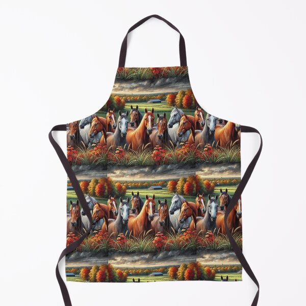 Item preview, Vibrant Horses in a Kentucky Autumn designed and sold by Meta2Physical.