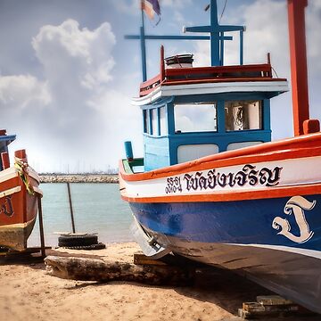 Artwork thumbnail, Thai Fishing Boats by Russell Thorne
