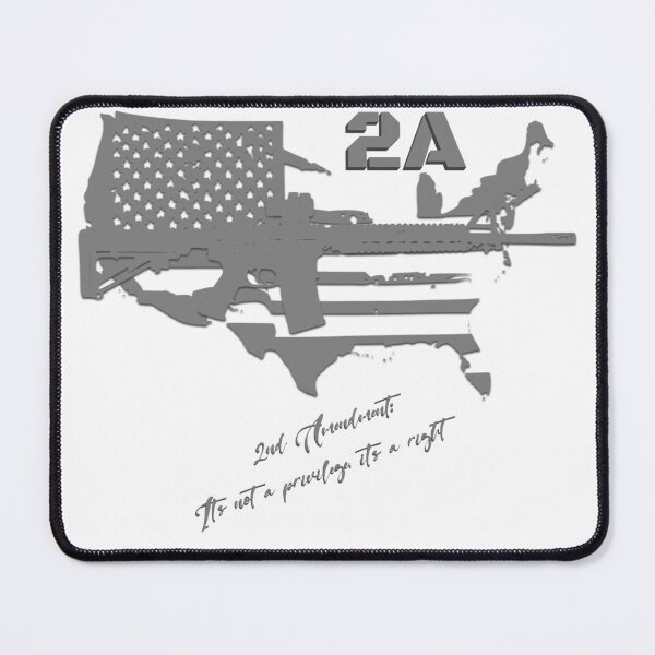 Item preview, 2nd Amendment - It's not a privilege, it's a right! (Grey) designed and sold by InkdGraphix.