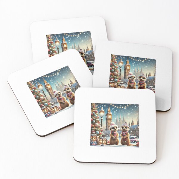 Item preview, Holiday Magic: Meerkats Enjoy Christmas by London's Big Ben designed and sold by themeerkatman.