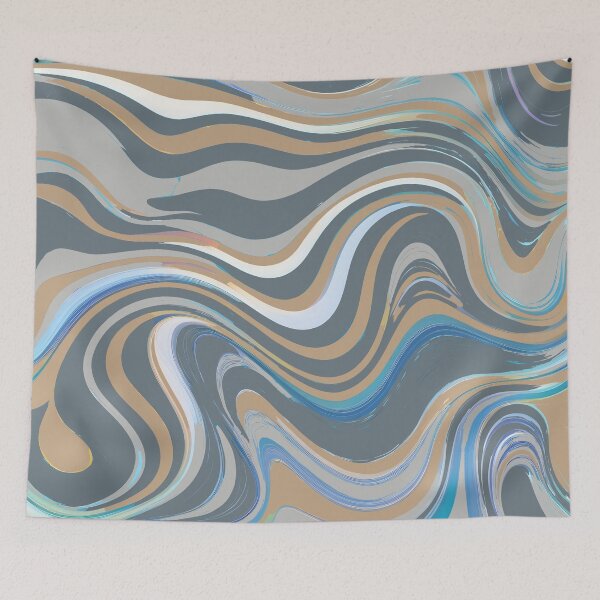 Item preview, Abstract Paint Swirls Grungy Grunge Style Modern Retro Art 1 of 4 designed and sold by Beachy.
