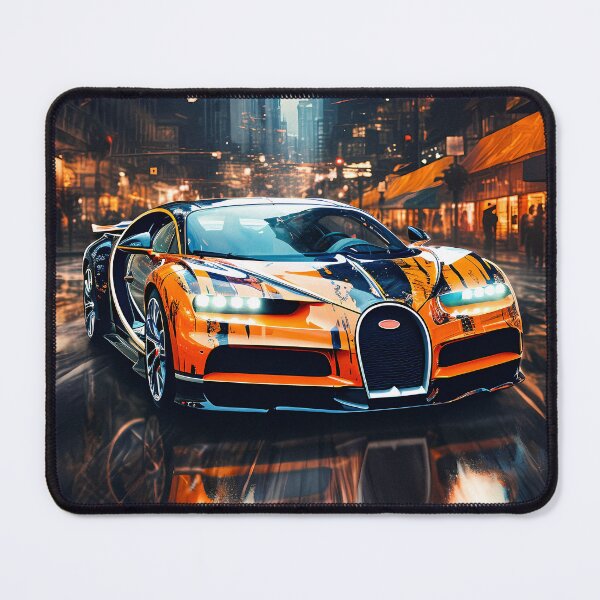 Item preview, Bugatti Chiron Hypercar in Rainy City Style designed and sold by RevUpDesign.