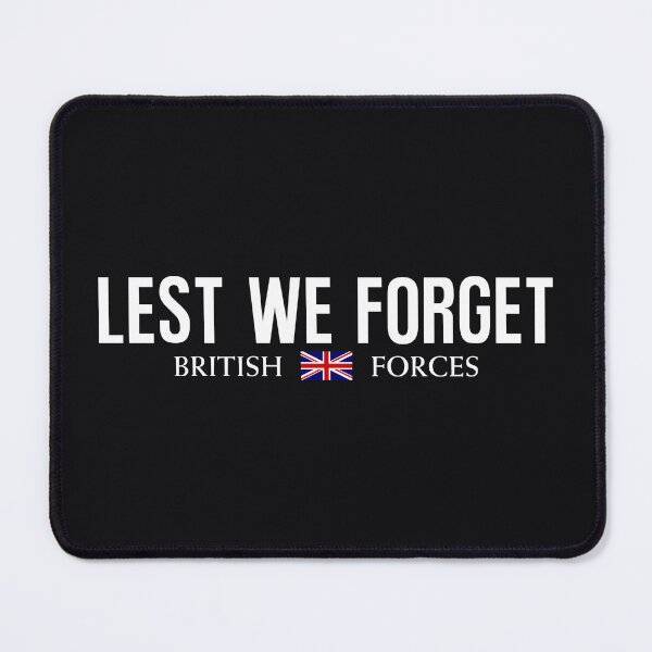 Item preview, Lest We Forget British Forces Remembrance Day designed and sold by HowToCanadian.