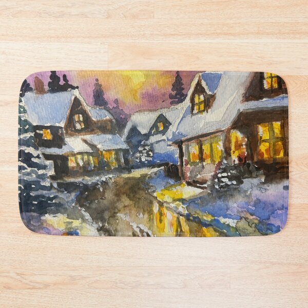 Item preview, There's No Place Like Home - Winter Landscape Christmas designed and sold by TheArtCave.