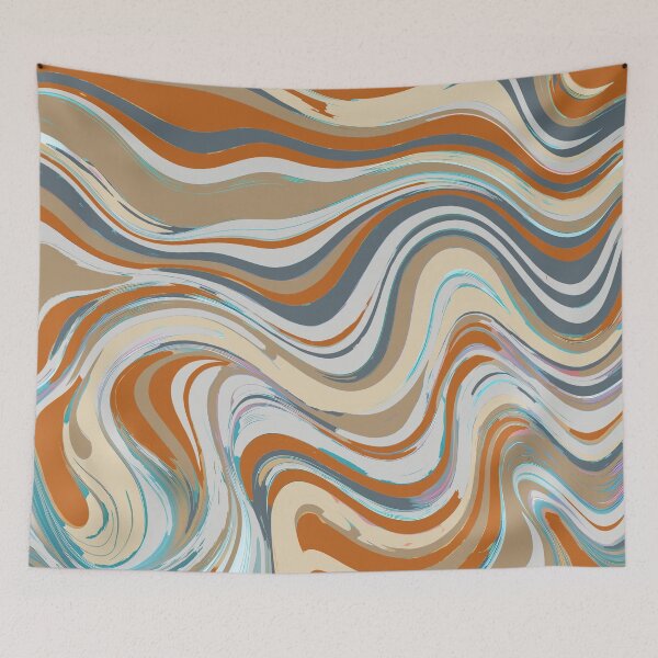 Item preview, Abstract Paint Swirls Grungy Grunge Style Modern Retro Art 2 of 4 designed and sold by Beachy.