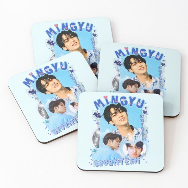 Item preview, Seventeen Blue: Mingyu Collage Design Tribute designed and sold by AJUNICE STUDIO.