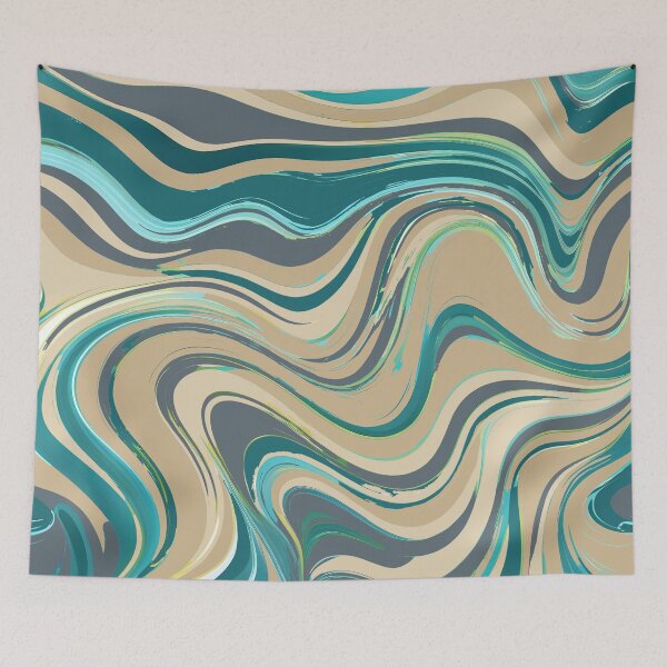 Item preview, Abstract Paint Swirls Grungy Grunge Style Modern Retro Art 4 of 4 designed and sold by Beachy.