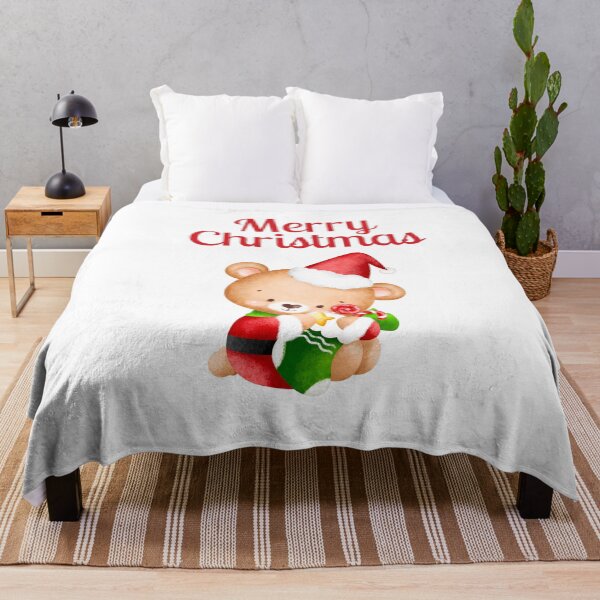 Item preview, "Merry Christmas" With Cute bear. designed and sold by rawaart1.