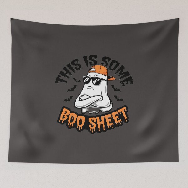 Item preview, Halloween ghost boo sheet designed and sold by FriendlyLlama.