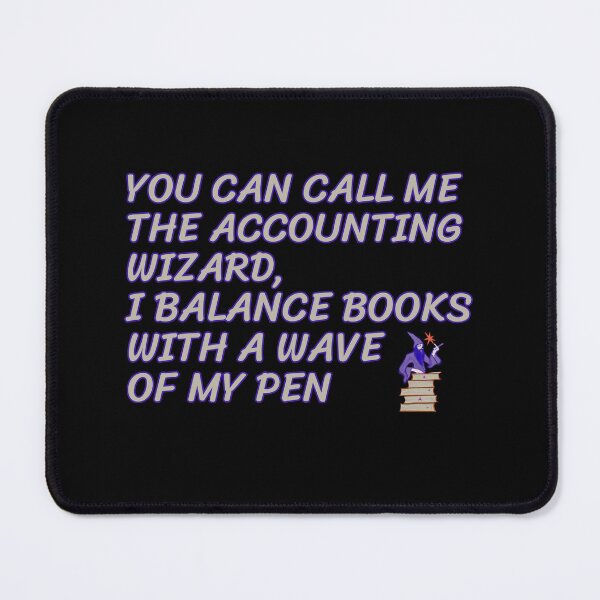 Item preview, The Accounting Wizard: Master of Balancing Books designed and sold by UN-FUR-GETTABLE.