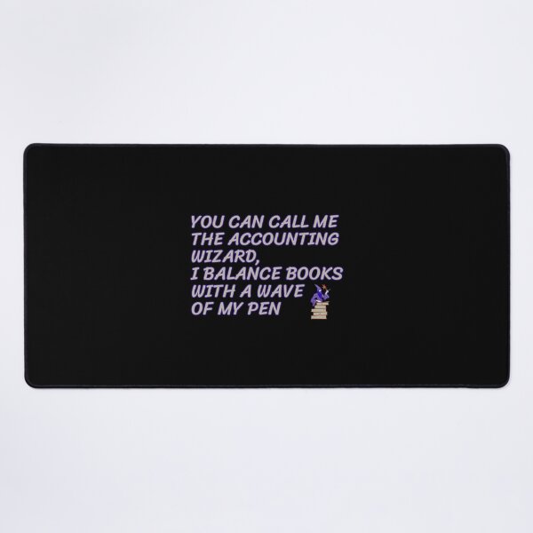 Item preview, The Accounting Wizard: Master of Balancing Books designed and sold by UN-FUR-GETTABLE.
