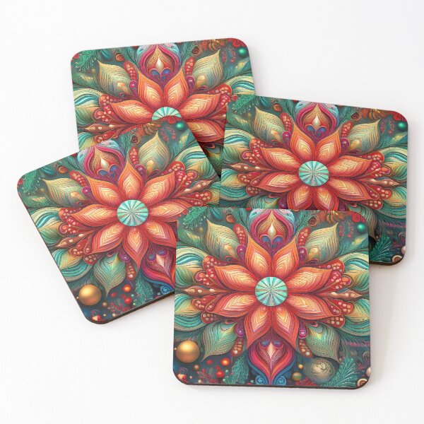 Item preview, Christmas Flower Pattern | Cozy Holiday Collection designed and sold by monkeybusiness.pt.