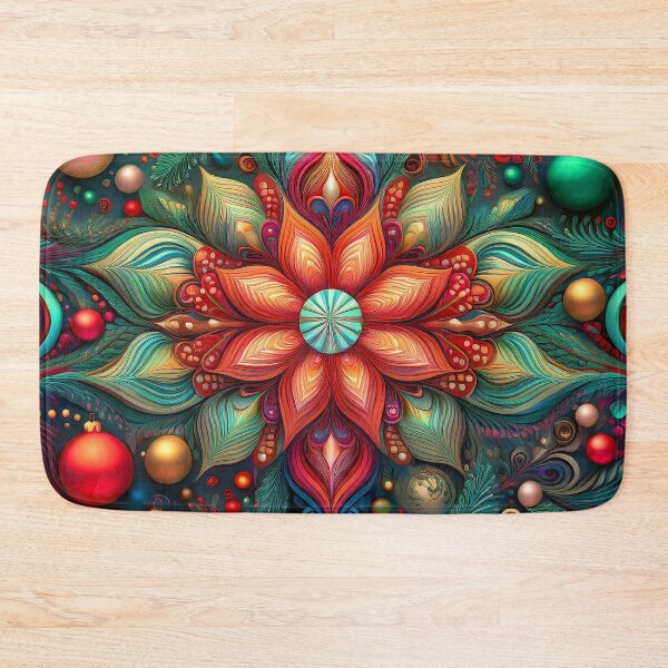 Item preview, Christmas Flower Pattern | Cozy Holiday Collection designed and sold by monkeybusiness.pt.