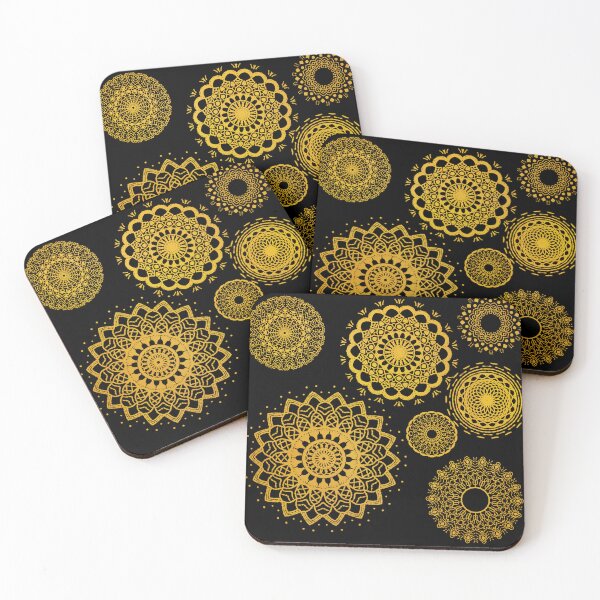 Item preview, Scratch Medallions in Aged Gold designed and sold by JaygiesDesign.