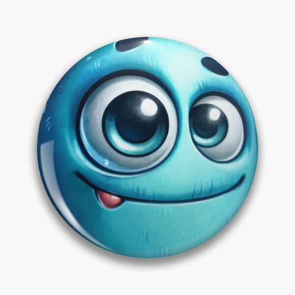 Item preview, Cute Adorable Blue Shy Monster designed and sold by baebrand-art.