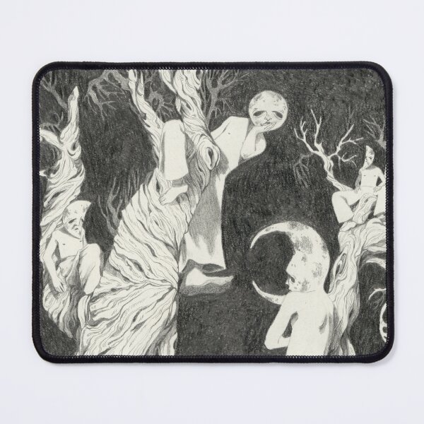 Item preview, "Children of the sky" II, Phases of the Moon, Pencil Illustration designed and sold by fishboii.