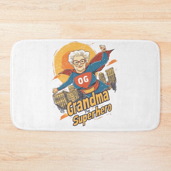 Item preview, "OG" Superhero Grandma Cartoon Illustration designed and sold by ThreadQuirk.