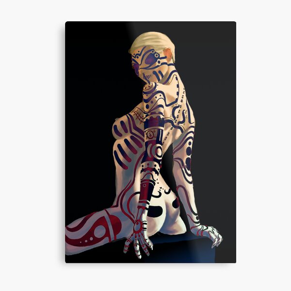 Painted Lady Metal Print