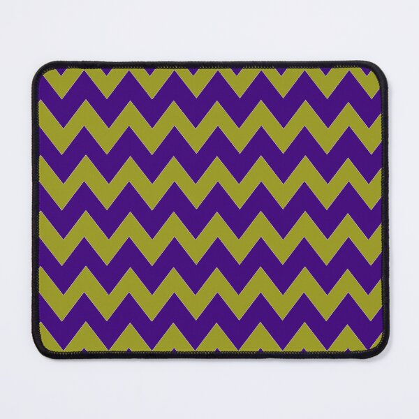 Item preview, Warm Hugs, Cool Zigs! Olive Green and Violet Cozy Winter Zigzag Pattern designed and sold by IraNiva.