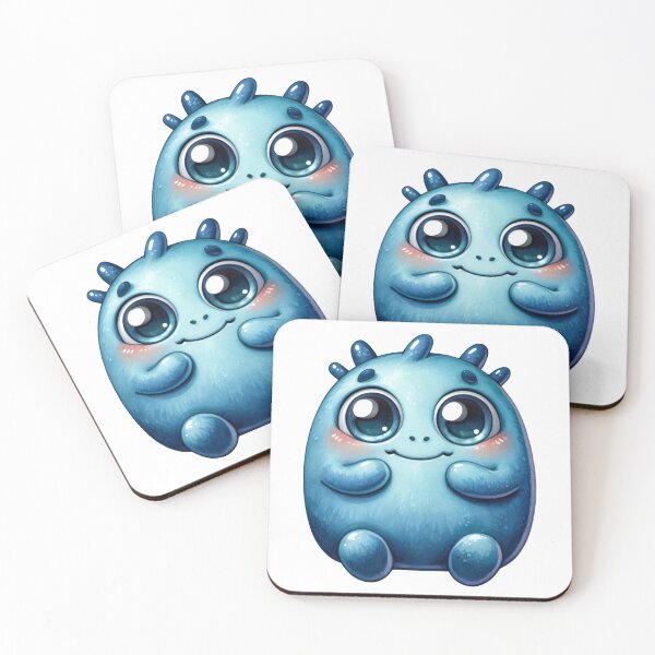 Item preview, Cute Adorable Blue Monster designed and sold by baebrand-art.