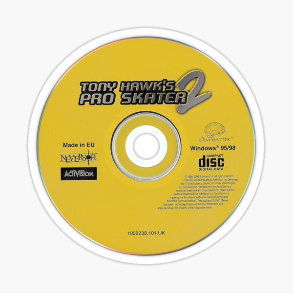 Vista previa del artículo con la obra «Disco de Tony Hawk Pro Skater 2 para PS1», diseñado y vendido por TransientArt11.