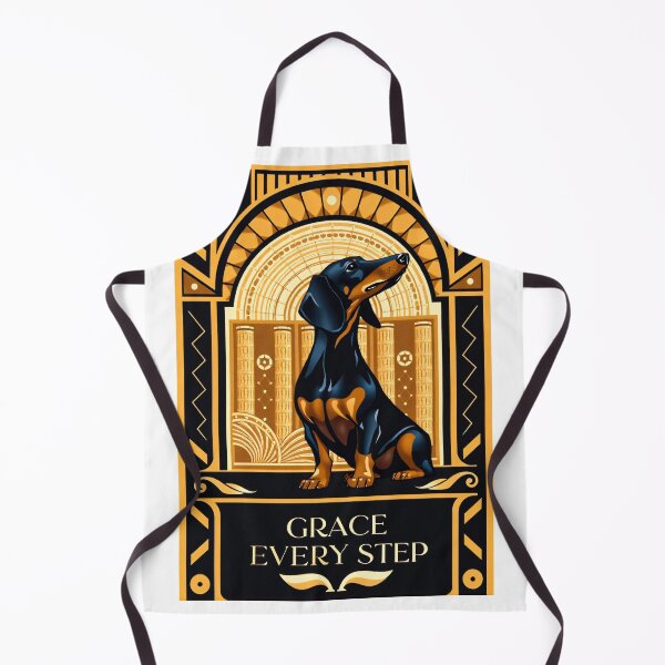 Item preview, Art Deco Dog Graceful Dachshund Portrait designed and sold by Cute-Cuddles.