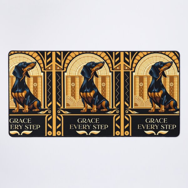 Item preview, Art Deco Dog Graceful Dachshund Portrait designed and sold by Cute-Cuddles.