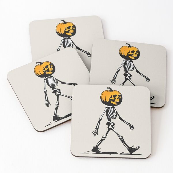 Item preview, Pumpkin Head Skeleton designed and sold by Blink Art Studio.
