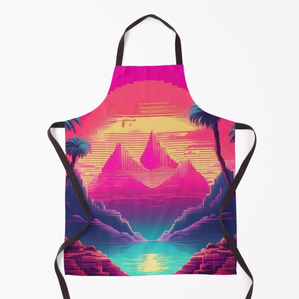 Artikelvorschau, Retro Neon Tropischer Sonnenuntergang – Futuristische Kunst entworfen und verkauft von RaiyaTees.