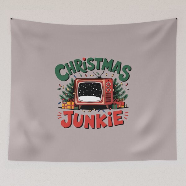 Item preview, Christmas movie junkie  designed and sold by FriendlyLlama.
