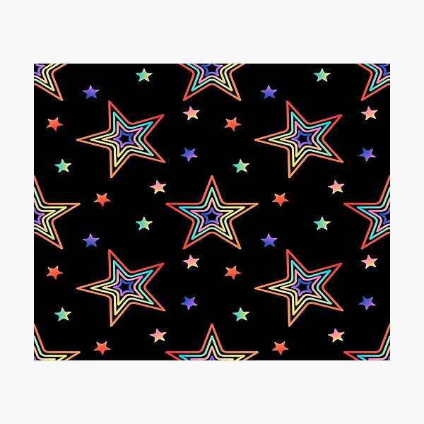 Item preview, Gradation stars pattern_black designed and sold by yooaj.